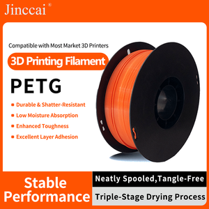 Filament PETG Jinccai à large compatibilité - Diamètre 1,75 mm compatible avec les imprimantes 3D industrielles et de bureau, bobine de 1 kg, compatible avec le filament PLA - Product Image 6