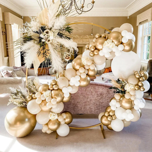 Decoration Balloon Ballon DIY Decoration Birthday Wedding Party Supplies Gold White Latex Balloon Ballon Stand Arch Garland Kit Set For Sale