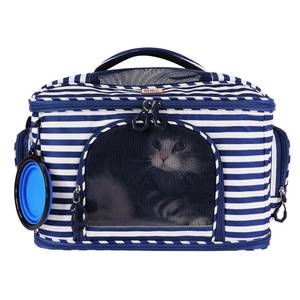 Cama y Transportín Plegable para Mascotas 2 en 1, Bolsa Transpirable con Abertura Lateral Grande, Bolso Resistente Anti-Estrés para Cargas Pesadas - Product Image 2