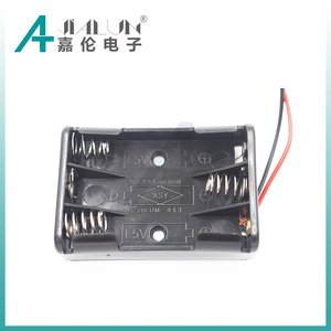 Jialun 3 <span class=keywords><strong>x</strong></span> AAA pin chủ nhựa màu đen hộp pin cho AAA pin - Product Image 4