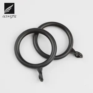 Chinese Manufacturer Heavy Duty Modern Style Black Metal Curtain Accessories Ring