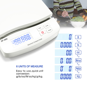 SF-560 Kỹ Thuật Số Bưu Chính Thư Quy Mô 1G Độ Chính Xác 30Kg Trọng Lượng Công Suất Abs Quy Mô Nhà Bếp <span class=keywords><strong>LCD</strong></span> OEM Tùy Chỉnh Cho Các Doanh Nghiệp Nhỏ - Product Image 5