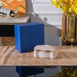 Italian 1735 European Style Ceramic Tissue <b>Box</b> Napkin <b>Box</b> Storage <b>Box</b> Model Home Living Room Coffee Table Ornament - Product Image 3