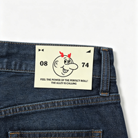 Écussons en cuir PU personnalisés avec logo, étiquettes rectangulaires écologiques pour jeans, accessoires de vêtements à coudre, vente en gros OEM, faible MOQ