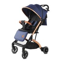 Poussette bébé pliable de luxe en alliage d'aluminium avec pliage à une touche, capacité de charge de 20 kg, pour nouveau-né à 3 ans