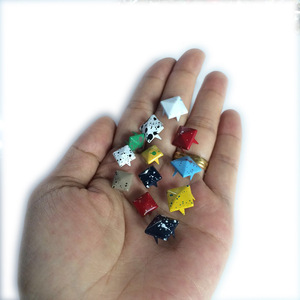 Jin Ming Square Claw Studs Mixed Color 10 Pcs Iron <b>Rivets</b> For Shoes Bags Hats <b>Clothing</b> Decorations - Product Image 5