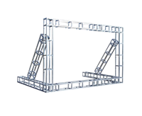 Sistema de Truss de Acero Galvanizado de 20 cm, Estructura Cuadrada para Iluminación de Escenarios, Stands de Exhibición, Soporte de Equipos para Eventos