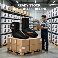 Masajeador de pies por compresión de aire OEM/ODM con compresa caliente, ajustable, tipo bota, pantalla digital, masaje por amasamiento temporizado, ABS