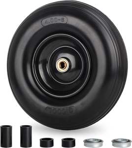 400-6 Schubkarre Reifen, flach freier Vollreifen und Rad mit 5/8 "Achs bohrung, für <span class=keywords><strong>Gorilla</strong></span> Cart Lawn Mover Ersatz - Product Image 2