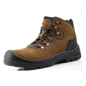 Zapatos de Seguridad de Cuero Nubuck Marrón para Hombre, con Puntera de Acero, Antiaplastamiento, Botas de Trabajo Resistentes a Pinchazos, <span class=keywords><strong>Calzado</strong></span> de Seguridad Protector - Product Image 1