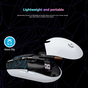 Ratón Inalámbrico para Juegos Logitech G304 LIGHTSPEED, 12000 DPI, Ligero (99g), 250 Horas de Duración de Batería, 6 Botones Programables - Product Image 3