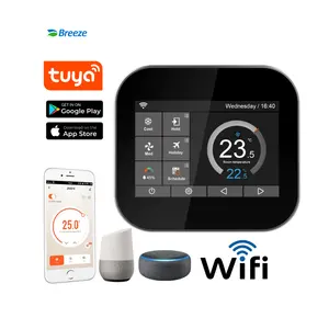 Tuya wifi smart wireless digital hotel room controller fan coi unit thermostat 24v 85~230V control