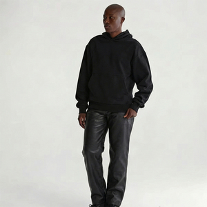 Y2K mode sweats à capuche pull en coton surdimensionné Logo personnalisé unisexe Streetwear lourd sweats à capuche amples vêtements unisexe à la mode - Product Image 5