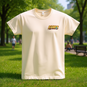 Camiseta Elmenordelahabana color crema, cuello redondo, algodón, unisex, para adultos, ropa promocional - Product Image 4