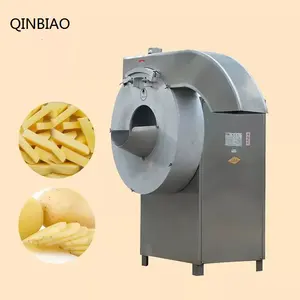 Yüksek kaliteli otomatik patates cipsi dilimleme/patates parmak etiket kesici makinesi