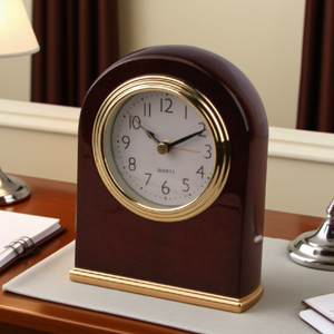 Réveil en bois massif <span class=keywords><strong>de</strong></span> chambre d'hôtel haut <span class=keywords><strong>de</strong></span> gamme personnalisé en vente en gros <span class=keywords><strong>de</strong></span> style design moderne horloge <span class=keywords><strong>de</strong></span> bureau avec mouvement à quartz - Product Image 2