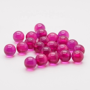Khác Nhau sáng nhân tạo vòng Red Ruby 5 # Cabochon hạt Loose đá quý kích cỡ khác nhau và màu sắc có sẵn - Product Image 1