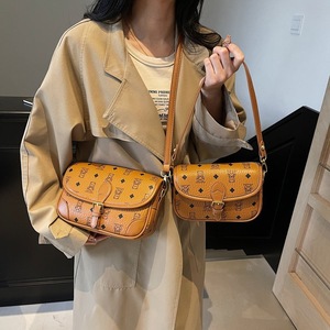Luxury Designer Inspired Monogram Print Crossbody Shoulder Bag Women Flap Closure With 2 Sizes Wholesale - Product Image 3