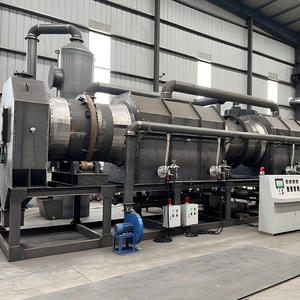 Máquina de carbonización de destilación en seco de biomasa, equipo de horno de carbonización sin humo horizontal completamente automático - Product Image 1