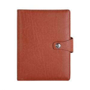 Customizable Colors Eco-Friendly Luxury <b>A5</b> Executive <b>Diary</b> Silk Screen Printed Leather Cover Metal Buckle Guangdong Made OEM - Product Image 2