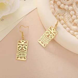 Pendientes Colgantes Retro Myshape con Tótem <span class=keywords><strong>Tiki</strong></span>, Cultura Tribal, Máscara de Pueblos Indígenas, Amuleto de Protección, Joyería de Acero Inoxidable - Product Image 5