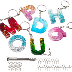 <b>Bulk</b> Mixed Resin Alphabet Charms for DIY Valentine's Day Shoes <b>Phone</b> Cases Hair Clips Keychains-Stylish Black White Letter - Product Image 1