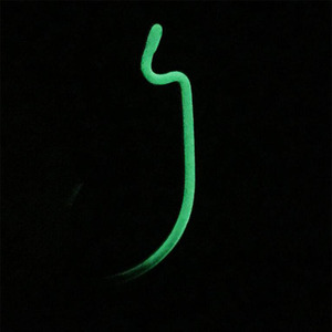 渭河高碳钢夜光曲柄鱼钩带刺单钩套装鲤鱼鱼钩软虫钓鱼配件 - Product Image 3