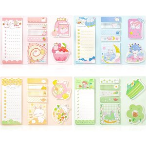 Mignon bloc-notes autocollant pour liste de choses à <span class=keywords><strong>faire</strong></span>, mémo amovible, papier de planification, fournitures de bureau et scolaires, cadeau pour étudiant - Product Image 1