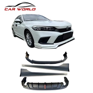 New 2022-2023 for for Bumper Kit Front Lip Rear Lip Side Skirts Plastic Screw-On Face Kit - Product Image 2
