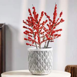 कलात्मक रेट्रो नई चीनी शैली उच्च बड़े व्यास फर्श फूल बर्तन बतख पैर - Product Image 5