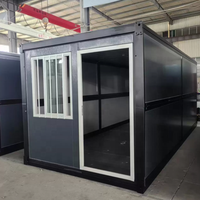 Casa Contenedor Modular Prefabricada Plegable de 20 Pies |   Oficina en Sitio de Construcción y Dormitorio para Trabajadores, Alojamiento Temporal