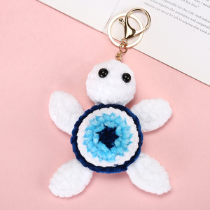 New Handmade Crochet Tortoise Charm Turtle Keychain <b>Mini</b> Cute Wool Knitted Woven Ocean Animal Soft <b>Bag</b> Pendant Accessories <b>Gift</b> - Product Image 5