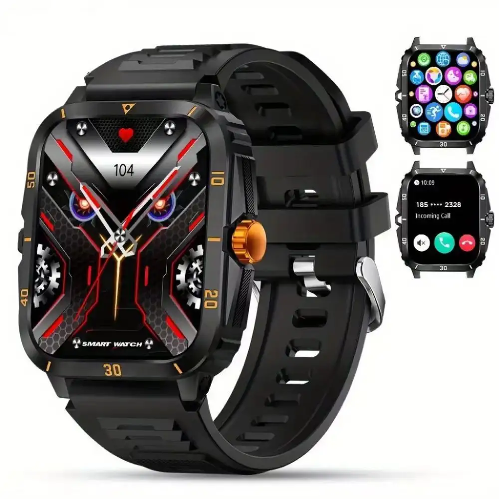 2024 Smartwatch Da uomo di tendenza robusto Kt71 3atm Waterproof Grade Da Fit Smartwatch per Android Ios