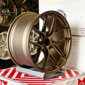 Jantes forgées personnalisées marron mat 5x112 5x120 5x114.3 pour voitures particulières <span class=keywords><strong>Toyota</strong></span> <span class=keywords><strong>Supra</strong></span> Nissan Z Corvette C8 Mustang GT Lexus - Product Image 2
