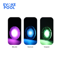 Vente flash : Mini projecteur LED 12V 12W 18W IP68 1,5 pouce pour piscine, corps en PPS, lumière subaquatique RGB RGBW, lampe de piscine