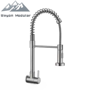 <span class=keywords><strong>Robinet</strong></span> de cuisine professionnel Wayon avec douchette extractible à ressort, finition or de luxe, poignée unique - Product Image 4