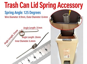 Molla a torsione personalizzata per coperchio bidone della spazzatura, molla per cerniera, all'ingrosso - Product Image 2