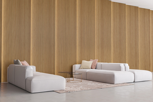 Panel dinding serat bambu Modern dekoratif untuk dekorasi dalam ruangan dinding latar belakang tahan suara dan tahan api Zucchini - Product Image 4