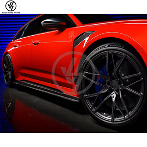 Bkss กระโปรงข้างคาร์บอนไฟเบอร์สำหรับ Audi RS6อุปกรณ์ C8ชิ้นส่วน2019-2022 - Product Image 5