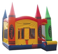 Videur gonflable de beau crayon avec le château gonflable de glissière sautant combiné à vendre