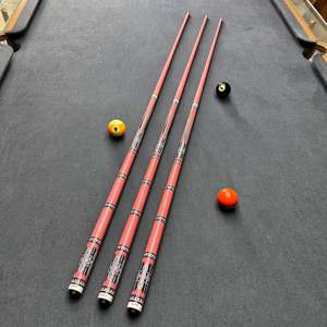 Cues de <span class=keywords><strong>billard</strong></span> CUPPA de haute qualité <span class=keywords><strong>en</strong></span> érable, manche <span class=keywords><strong>en</strong></span> fibre de carbone rose, faible déviation, joint radial, 10,5 mm 11,5 mm - Product Image 1