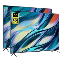 55 "verre trempé 55" de pouce 55 "télévision sans cadre 4K 2K Smart TV Android télévision numérique ODM d'OEM