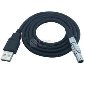 Aviation Plug Fgg .0b.304 Pin To 2.0 Usb Computer Data Signal Download Cable