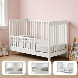 Lit d'enfant multifonctionnel moderne en bois massif à hauteur réglable, idéal pour les hôpitaux et les écoles - Vente en gros - Product Image 4