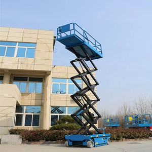 14メートル227キログラム高層ビル用電動モバイルシザース式足場リフトプラットフォーム - Product Image 4