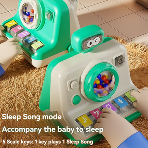 TOPSKY TOYS Clavier éducatif multifonctionnel - Jouet sensoriel pour bébés et enfants, fonctionne à piles, 5 gammes de sons, mini, mignon, avec lumière et musique - Product Image 5
