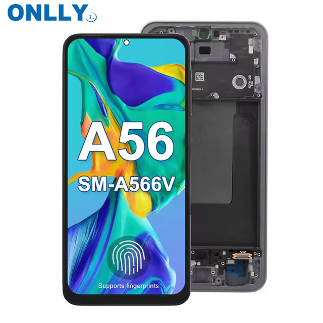 Wholesale for Samsung for Galaxy A56 5G Amoled Lcd Original a 56 Display Panel With Frame for Samsung A56 Screen Replacement