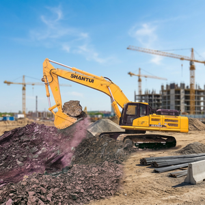 Excavadora de orugas hidráulica pesada Shantui SE470LC de 47 toneladas de alto rendimiento con motor y bomba de primera marca para operaciones fiables en canteras a gran escala - Product Image 1