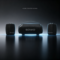 Set Speaker Lepas Pasang SOWO 2.1Channel Surround Deep Bass Nirkabel Audio Terpisah untuk Home Theater