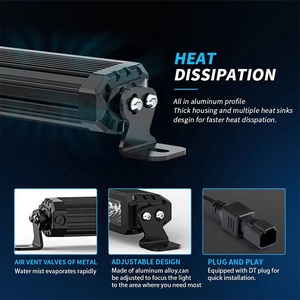 Fendo 30W 20 inch Chất lượng cao siêu sáng bội thu mái đa chức năng 6000LM dẫn thanh ánh sáng IP68 chống nước 10-30V - Product Image 4